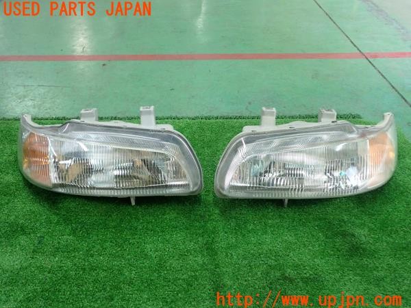 3UPJ=28950561]ビート バージョンＦ(PP1)前期 純正 STANLEY 033-6647 ヘッドライト 左右セット 中古_m0