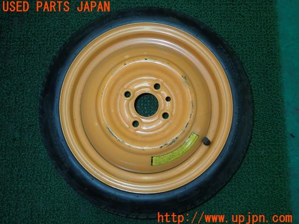 3UPJ=28950964]ビート バージョンＦ(PP1)前期 スペアタイヤ 14X4T PCD100 4穴 テンパータイヤ 中古_m0