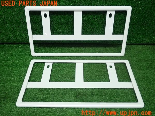 3UPJ=28990001]日産サクラ(SAKURA)(B6AW KE0型)槌屋ヤック Tsuchiya Yac ナンバーフレーム ホワイト 中古_m0