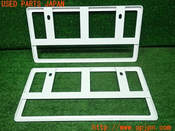 3UPJ=28990001]日産サクラ(SAKURA)(B6AW KE0型)槌屋ヤック Tsuchiya Yac ナンバーフレーム ホワイト 中古_m1