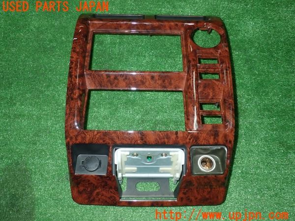 3UPJ=29020622]ランクルプラド(KDJ95W)後期 純正 55412-60140 木目調センターパネル オーディオパネル インパネ 中古_m0