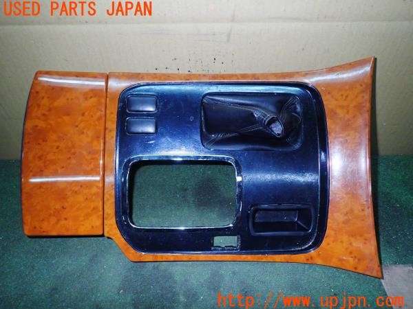 3UPJ=29030645]ランドクルーザー100(UZJ100W)中期 純正 木目調パネル ドアスイッチ シフトパネル 中古_m2
