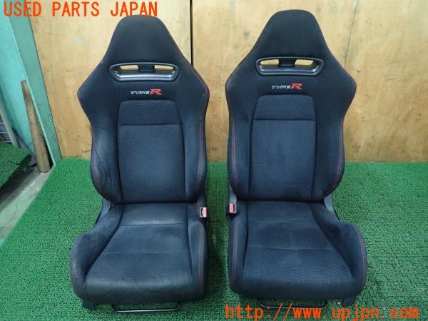 3UPJ=29090609]シビック タイプR(FD2)後期 純正 シートセット セミバケットシート 運転席 助手席 レール付き 中古_m0