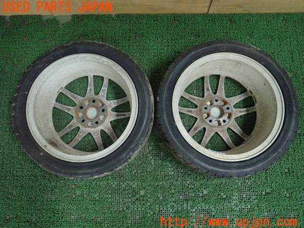 3UPJ=29100918]シビック タイプR(FD2)インテグラ純正？ ホイール① 17×7JJ +60 PCD114.3 5穴 2本 中古_m4