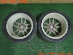 3UPJ=29100918]シビック タイプR(FD2)インテグラ純正？ ホイール① 17×7JJ +60 PCD114.3 5穴 2本 中古_s4