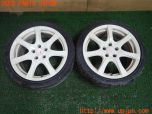 3UPJ=29100919]シビック タイプR(FD2)前期 純正 ホイール② 18×7.5J +60 PCD114.3 5穴 2本 中古_s0