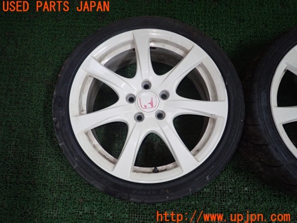 3UPJ=29100919]シビック タイプR(FD2)前期 純正 ホイール② 18×7.5J +60 PCD114.3 5穴 2本 中古_m1