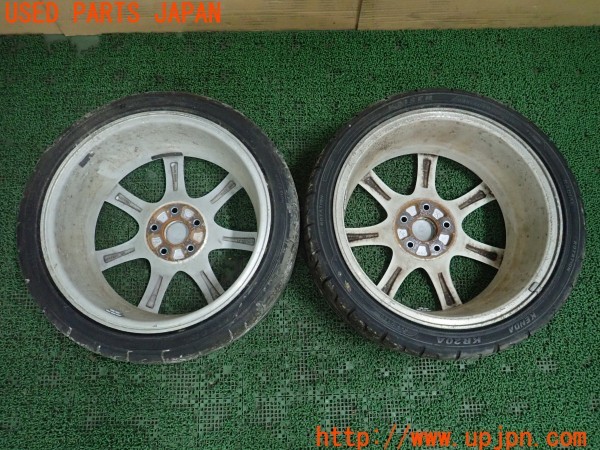 3UPJ=29100919]シビック タイプR(FD2)前期 純正 ホイール② 18×7.5J +60 PCD114.3 5穴 2本 中古_m3