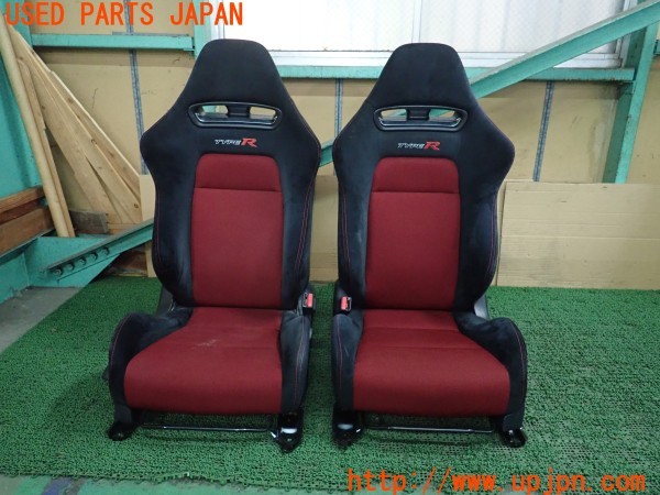 3UPJ=29210609]シビック タイプR ユーロ(FN2)純正 シートセット セミバケットシート 運転席 助手席 レール付き 中古_m0