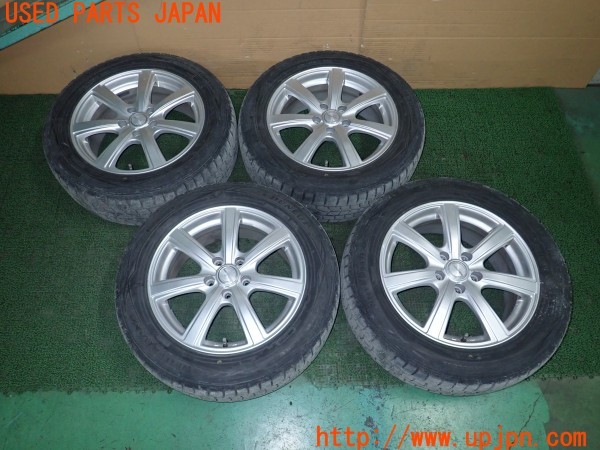 3UPJ=29250918]エスティマ(ACR55W)後期 DUNLOP ダンロップ PRD ホイール 17×7J +48 PCD112 5穴 4本 中古_m0