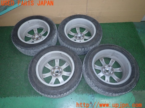 3UPJ=29250918]エスティマ(ACR55W)後期 DUNLOP ダンロップ PRD ホイール 17×7J +48 PCD112 5穴 4本 中古_m4