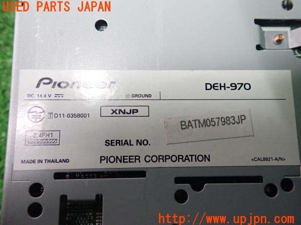 3UPJ=29350518]ルノー ルーテシア R.S.(RF4C)カロッツェリア DEH-970 1DIN CD/Bluetooth/USB/SD/チューナー DSPメインユニット 中古_m4