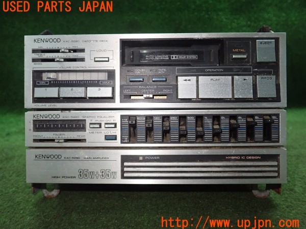 3UPJ=29380512]スープラ GTツインターボ(GA70)KENWOOD ケンウッド KAC-5280 KGC-5480 KXC-5580 カセットデッキ テープデッキ 難有 中古_m2