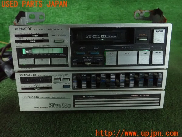 3UPJ=29380512]スープラ GTツインターボ(GA70)KENWOOD ケンウッド KAC-5280 KGC-5480 KXC-5580 カセットデッキ テープデッキ 難有 中古_m4