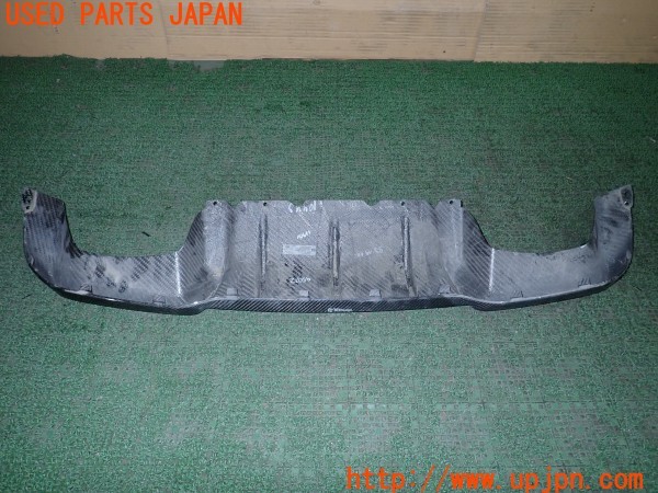3UPJ=29470056]BMW M2 クーペ(1H30 F87)純正 リアディフューザー アンダースポイラー カーボン調 中古_m0