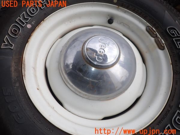 3UPJ=29560916]三菱 ジープ(J37)純正 ホイール 15×5.5K? +15? PCD139.7 5穴 4本 中古_m1