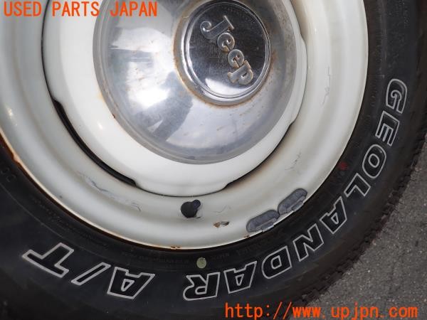 3UPJ=29560916]三菱 ジープ(J37)純正 ホイール 15×5.5K? +15? PCD139.7 5穴 4本 中古_m3