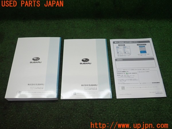 3UPJ=29640802]レヴォーグ 1.6 STI Sport EyeSight(VM4)後期 取扱説明書 取説 車両マニュアル 中古_m1