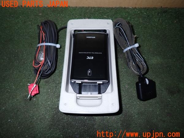 3UPJ=29720503]CX-3 XDツーリング(DK5AW)三菱電機 ミツビシ ETC車載器 ホルダー付き 中古_m0
