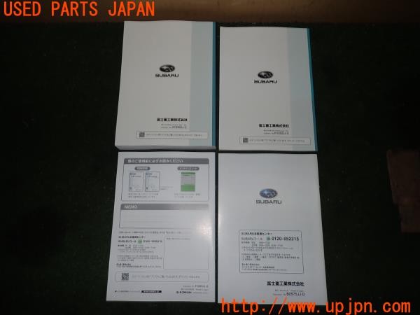 3UPJ=29880802]レヴォーグ 2.0STIスポーツアイサイト(VMG C型)取扱説明書 取説 車両マニュアル 中古_m1