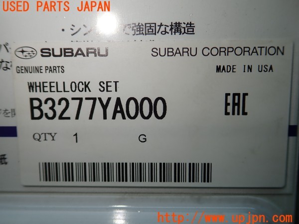 3UPJ=29960968]レヴォーグ 1.6 STI Sport EyeSigh(VM4)後期 純正 McGard マックガード B3277YA000 ホイールロックナット 中古_m4