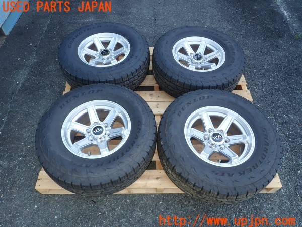 3UPJ=30060917]ランクルプラド(KDJ95W)後期 Weds ウェッズ KEELER キーラー タイヤホイール 16×7J +5 PCD139.7 6穴 サマータイヤ 4本 中古_m0