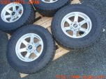 3UPJ=30060917]ランクルプラド(KDJ95W)後期 Weds ウェッズ KEELER キーラー タイヤホイール 16×7J +5 PCD139.7 6穴 サマータイヤ 4本 中古_s1