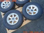 3UPJ=30060917]ランクルプラド(KDJ95W)後期 Weds ウェッズ KEELER キーラー タイヤホイール 16×7J +5 PCD139.7 6穴 サマータイヤ 4本 中古_s2