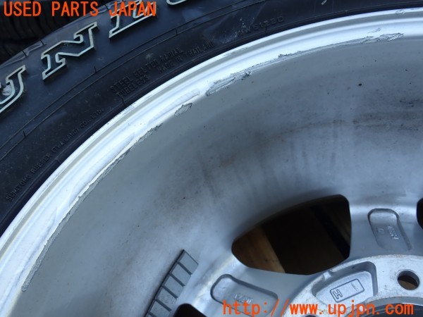 3UPJ=30060917]ランクルプラド(KDJ95W)後期 Weds ウェッズ KEELER キーラー タイヤホイール 16×7J +5 PCD139.7 6穴 サマータイヤ 4本 中古_m4