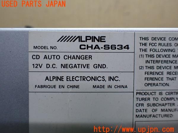 3UPJ=30090501]アルファロメオ 156 GTA(932AXB)ALPINE アルパイン CHA-S634 CDチェンジャー 6連奏 中古_m4