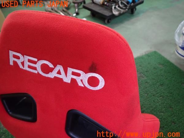 3UPJ=30090639]アルファロメオ 156 GTA(932AXB)RECARO レカロ SR-7 KK100 RD セミバケットシート レッド 運転席レール付き 中古_m3