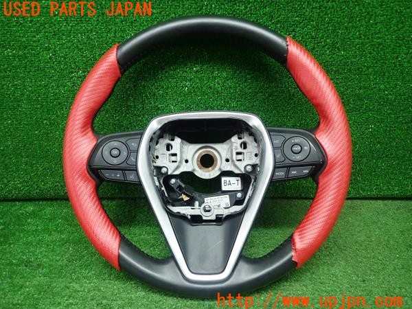 3UPJ=30190617]ハリアー ハイブリッド(AXUH80)純正 ステアリング 375mm 中古_m0