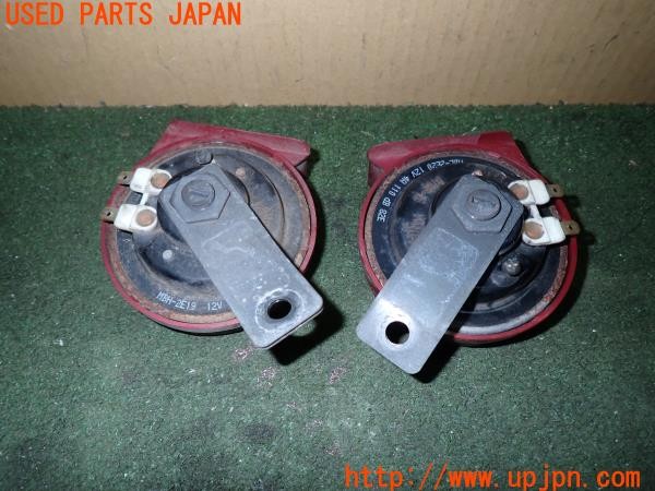 3UPJ=30240563]ジムニーシエラ(JB32W 2型)MITSUBA ミツバ ARENAⅡ MBH-2E19 MBL-2E20 アリーナ ホーン クラクション 中古_m1