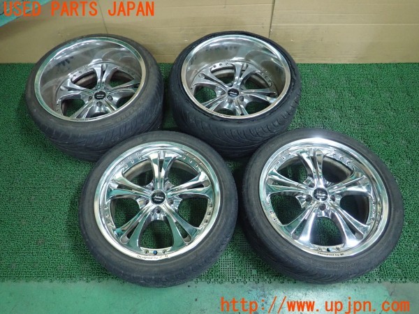 3UPJ=30290919]PTクルーザー(PT2K20)Weds ウェッズ クレンツェ ケルベロス2 ホイール 18×8JJ +38 11JJ -39 PCD100 5穴 4本 中古_m0