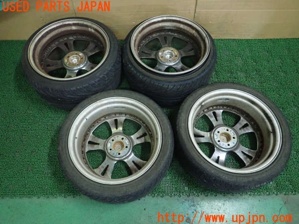 3UPJ=30290919]PTクルーザー(PT2K20)Weds ウェッズ クレンツェ ケルベロス2 ホイール 18×8JJ +38 11JJ -39 PCD100 5穴 4本 中古_m2