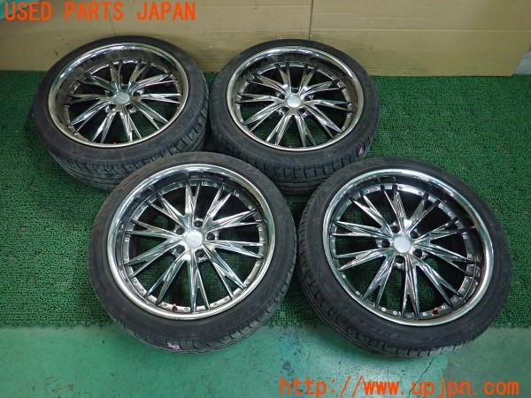 3UPJ=30370921]エルグランド 250ハイウェイスターS(TE52)社外 ホイール 20×8.5J +38 PCD114.3 5穴 4本 中古_m0
