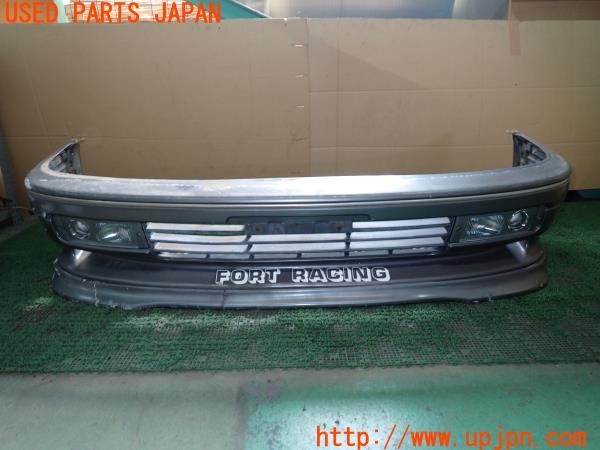 3UPJ=30490048]ギャラン VR-4(E39A)前期 純正 フロントバンパー SIGMA SPEED? リップスポイラー付き 中古_m0