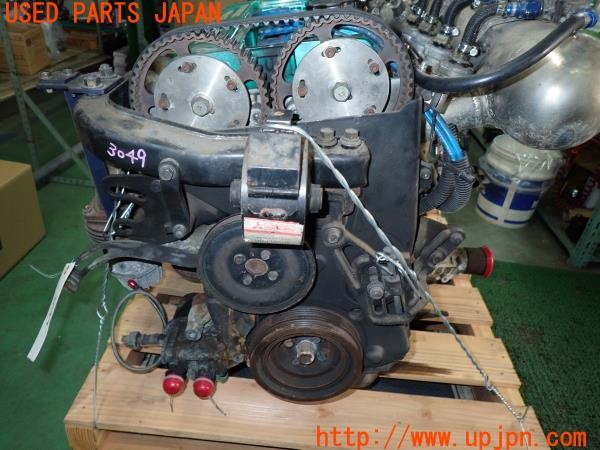 3UPJ=30490111]ギャラン VR-4(E39A)前期 純正 エンジン・ミッションセット 4G63 ターボ 中古_m1