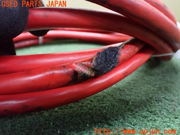 3UPJ=30490550]ギャラン VR-4(E39A)前期 audio-technica オーディオテクニカ AT7168H AT7191 電源ケーブル アンプ用 ターミナル付き 中古_m3