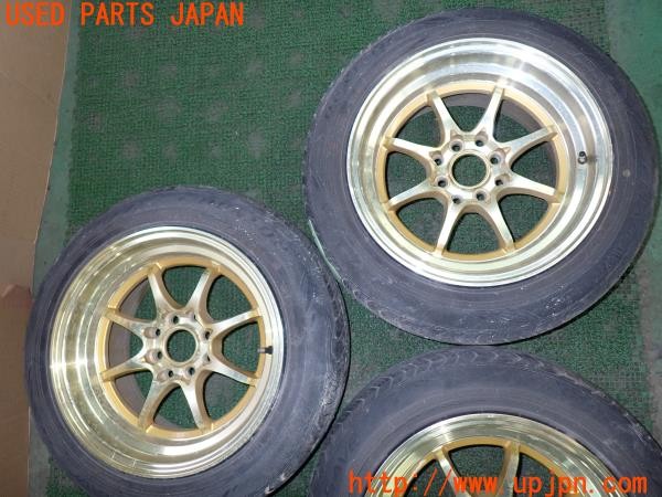 3UPJ=30500916]シビック フェリオ(EK3)社外 ホイール 15×8J +28? PCD100・114.3 4穴 4本 中古_m2