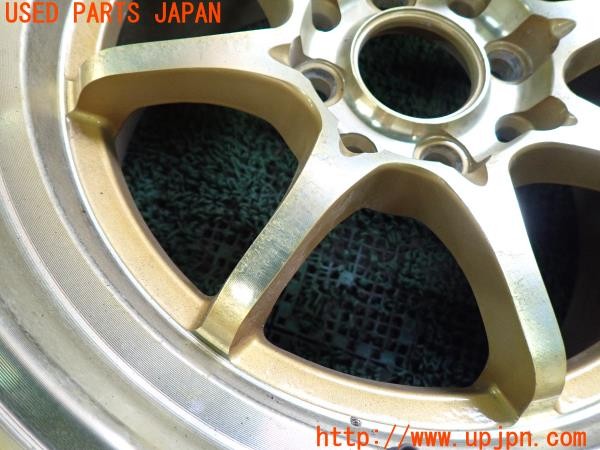 3UPJ=30500916]シビック フェリオ(EK3)社外 ホイール 15×8J +28? PCD100・114.3 4穴 4本 中古_m3