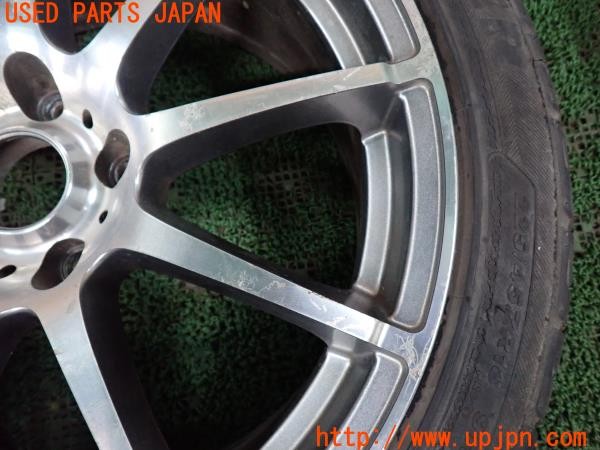 3UPJ=30550961]フェアレディZ バージョンST(Z33)前期 A-TECH SCHNEIDER シュナイダー SL77 ホイール 18×8J +35 PCD114.3 5穴 1本 中古_m2