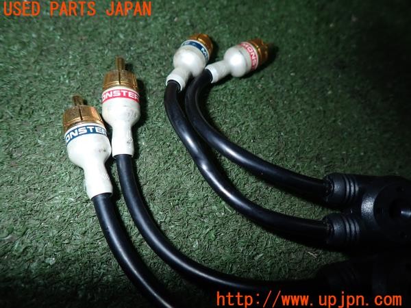 3UPJ=30720550]BMW 135i(UC35 E82)前期 MONSTER CABLE モンスターケーブル RCAケーブル 2m 中古_m3