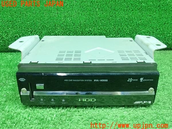 3UPJ=30780504]ジャガー XJ(J12LA X351)ALPINE アルパイン NVA-HD55S HDDナビ 本体のみ 取付ステー付 中古_m0