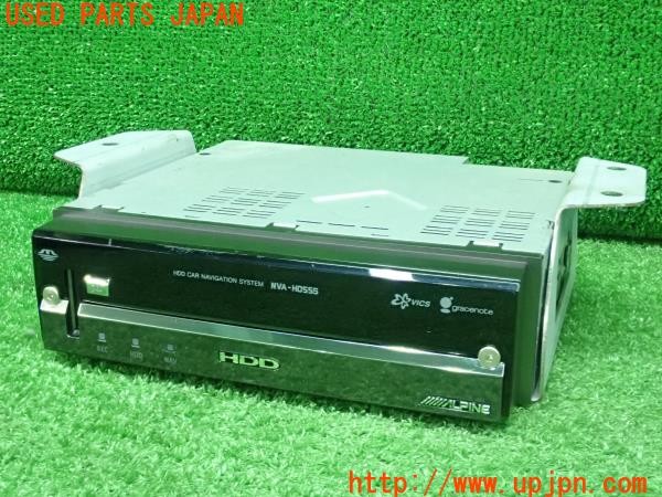 3UPJ=30780504]ジャガー XJ(J12LA X351)ALPINE アルパイン NVA-HD55S HDDナビ 本体のみ 取付ステー付 中古_m1