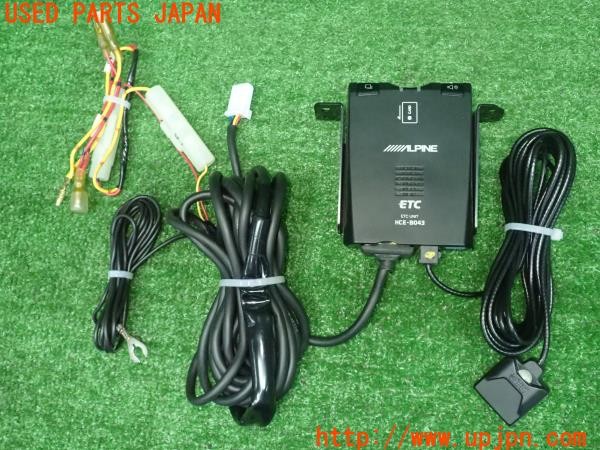 3UPJ=30810503]ヴェルファイア(ANH20W)ALPINE アルパイン HCE-B043 ETC車載器 中古_m0