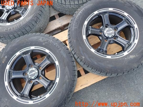 3UPJ=30860906]ランクル100(UZJ100W)前期 BIGWAY B-MUD K YOKOHAMA iceGUARD G075 タイヤホイール 18×8J +55 PCD150 5穴 4本 中古_m1