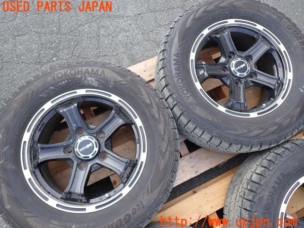 3UPJ=30860906]ランクル100(UZJ100W)前期 BIGWAY B-MUD K YOKOHAMA iceGUARD G075 タイヤホイール 18×8J +55 PCD150 5穴 4本 中古_m2