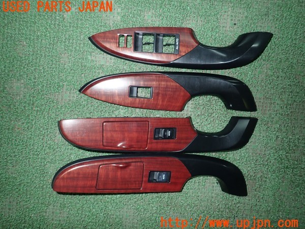 3UPJ=30960645]クラウンロイヤル(GRS200)前期 純正 木目調 内装パネル シフトパネル ウィンンドウスイッチパネル 吹き出し口 中古_m1