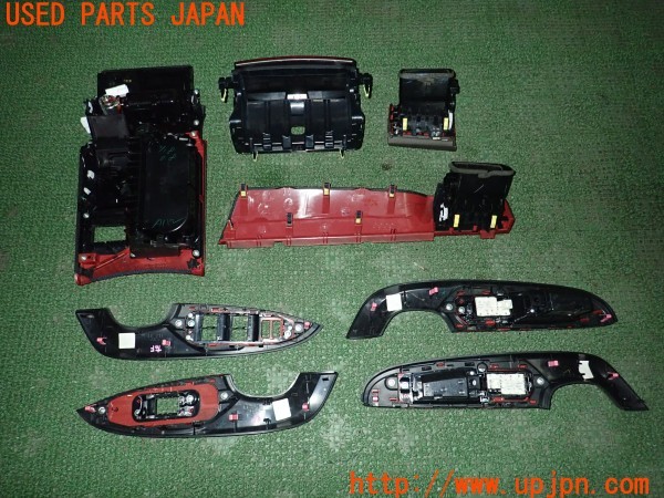 3UPJ=30960645]クラウンロイヤル(GRS200)前期 純正 木目調 内装パネル シフトパネル ウィンンドウスイッチパネル 吹き出し口 中古_m2